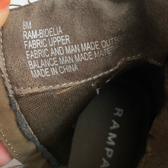 Rampage Ram-Bidelia ankle boots, brown, women’s size 8M, adjustable strap - Picture 8 of 11